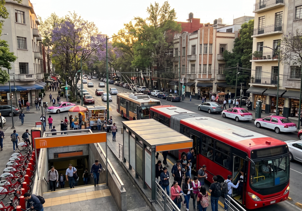 Vivir sin coche en CDMX: Las colonias con mejor acceso a transporte público